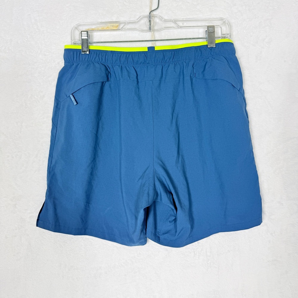 Arcteryx Norvan 7 Inch Running Shorts Mens Medium Blue Neon Yellow - Picture 6 of 10